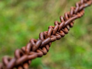 Vernetzte Verbindungen als Symbol für die Wechselwirkung zwischen Entitäten.