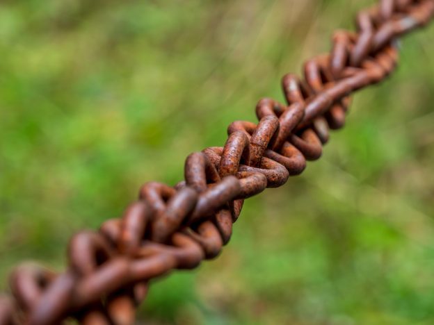 Vernetzte Verbindungen als Symbol für die Wechselwirkung zwischen Entitäten.