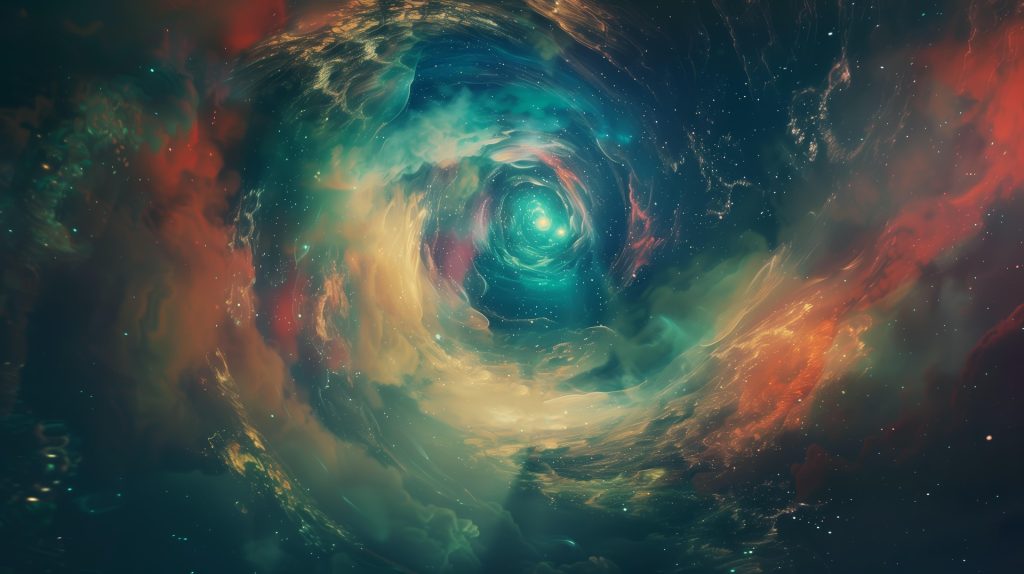 Nebel im Weltall als Symbol für die Entstehung neuer Universen.