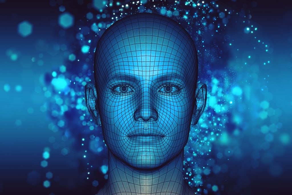 Darstellung der Beziehung zwischen Mensch und Technologie als zentrales Element des digitalen Humanismus. Mensch und digitale Technologien im Zusammenspiel – Symbolbild für digitalen Humanismus.